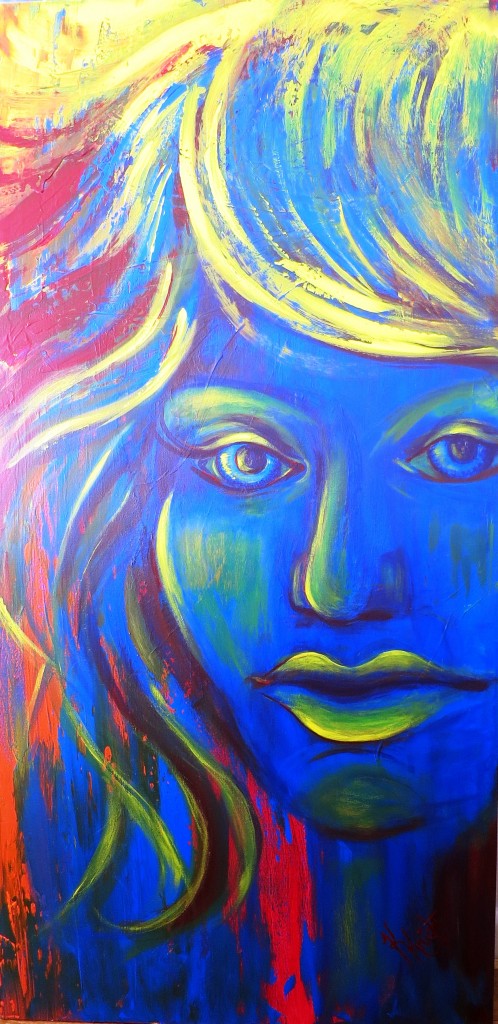 Art for Sale | ‘I See You’-LARGE Original Acrylic on Canvas 76 x 150cm AUD $495
