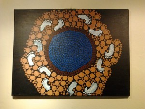 NAIDOC week Exhibition 2013 - Individual piece by Koorie Youth Group member Peter Hosking