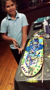 skateboard deck completed