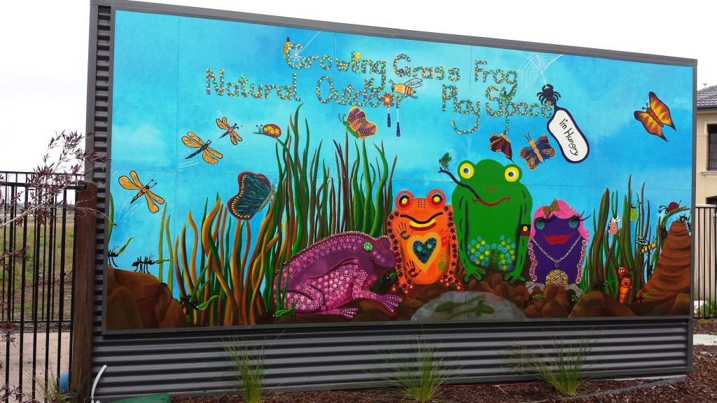 Community Art | ‘Growling Grass Frog Mural’ | Cardinia Shire Council