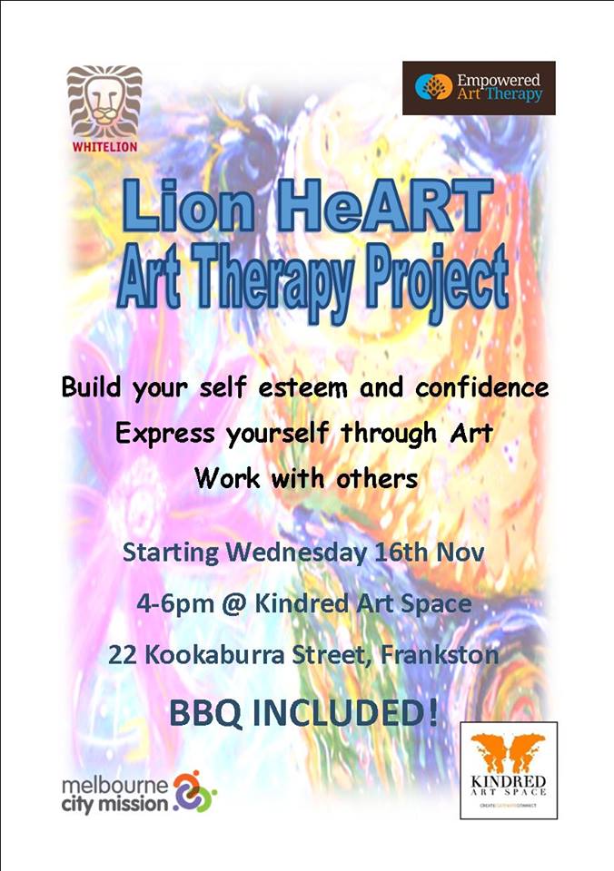 Lion HeART Art Therapy Project with Whitelion