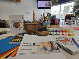 Empowered Art Therapy Workshop with TJF members at Kindred Art Space